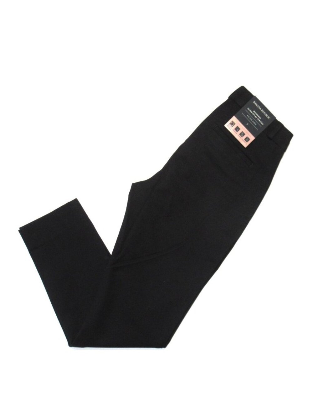 NWT Banana Republic Mid-rise Sloan Skinny in Black Bi-Stretch Slim Ankle Pant 2